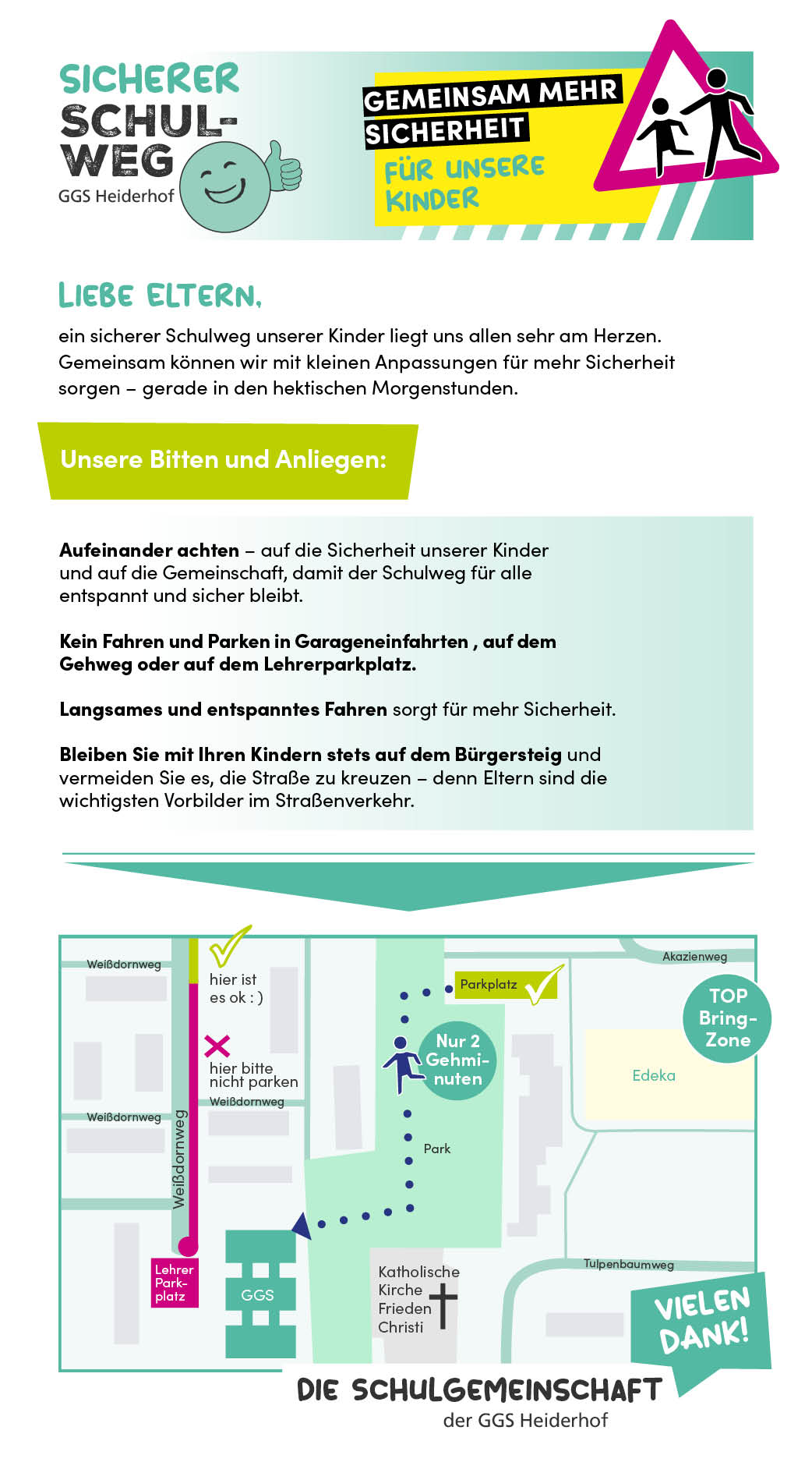 Beschreibung des sicheren Schulwegs
